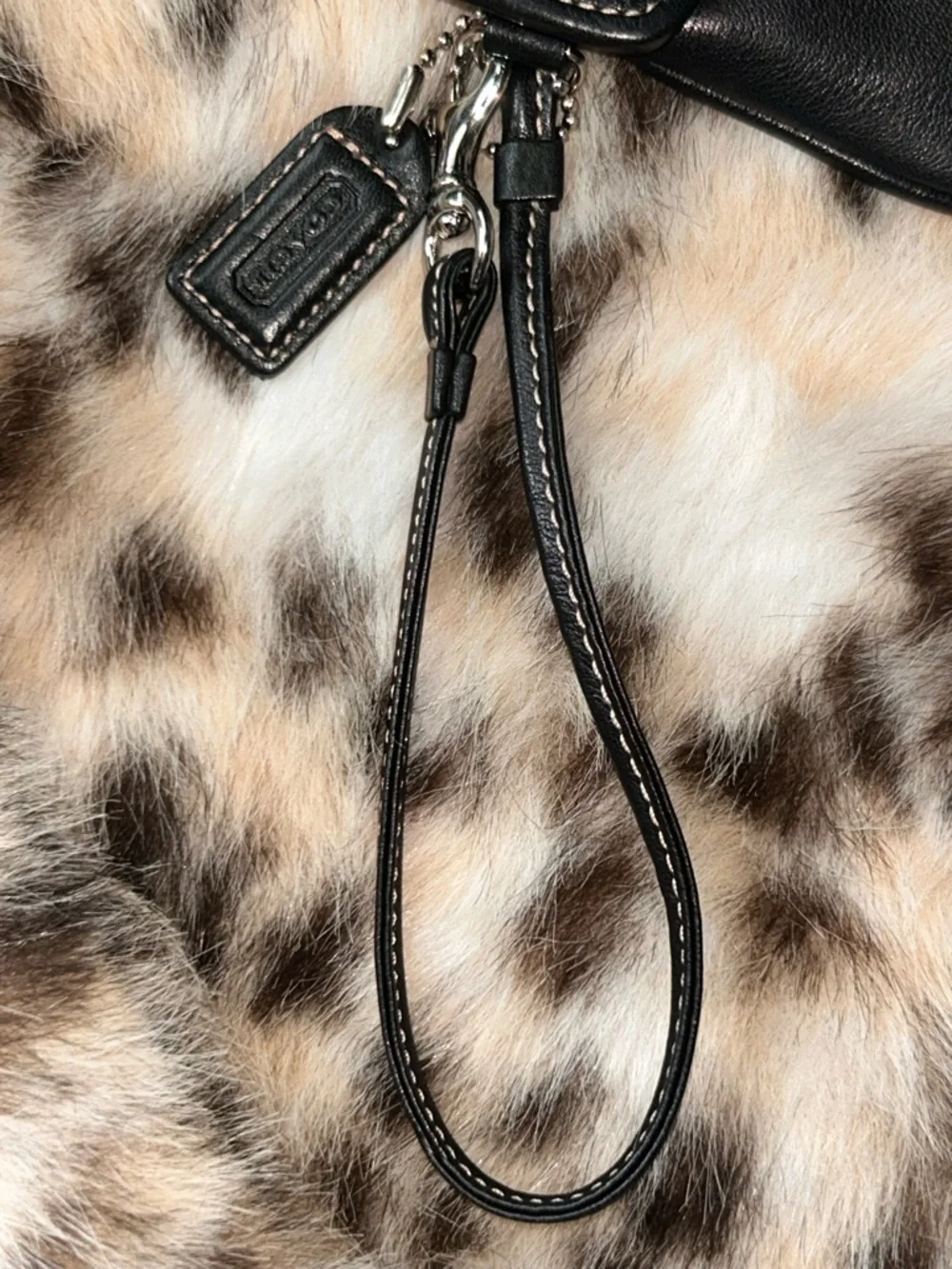 Coach Soho Black Leather Wristlet with Silver Buckle - Picture 12 of 14